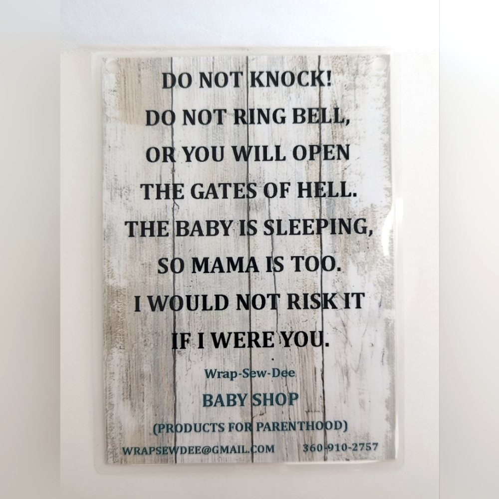 Do Not Disturb Sign